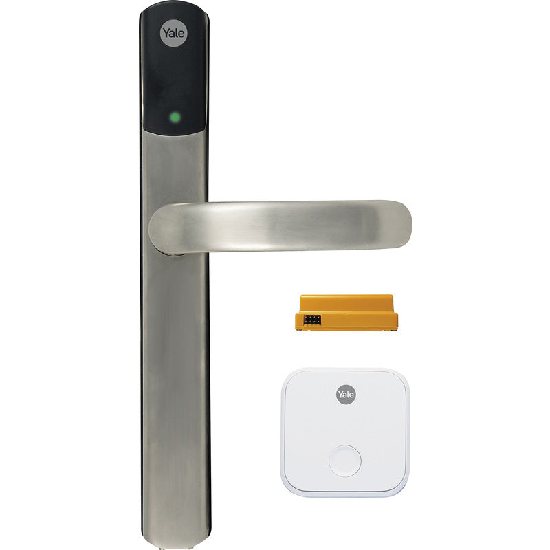 Yale Conexis L2 smart door lock kit in satin nickel