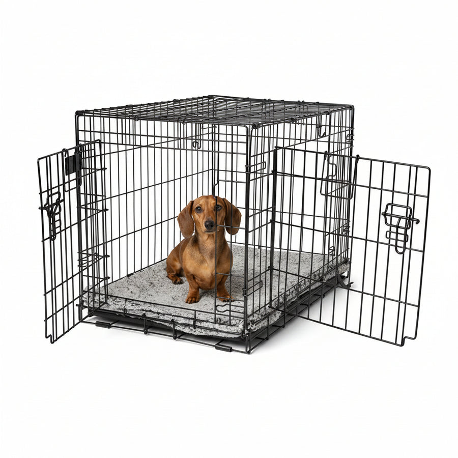 Pets at Home Double Door Folding Dog Crate official product image