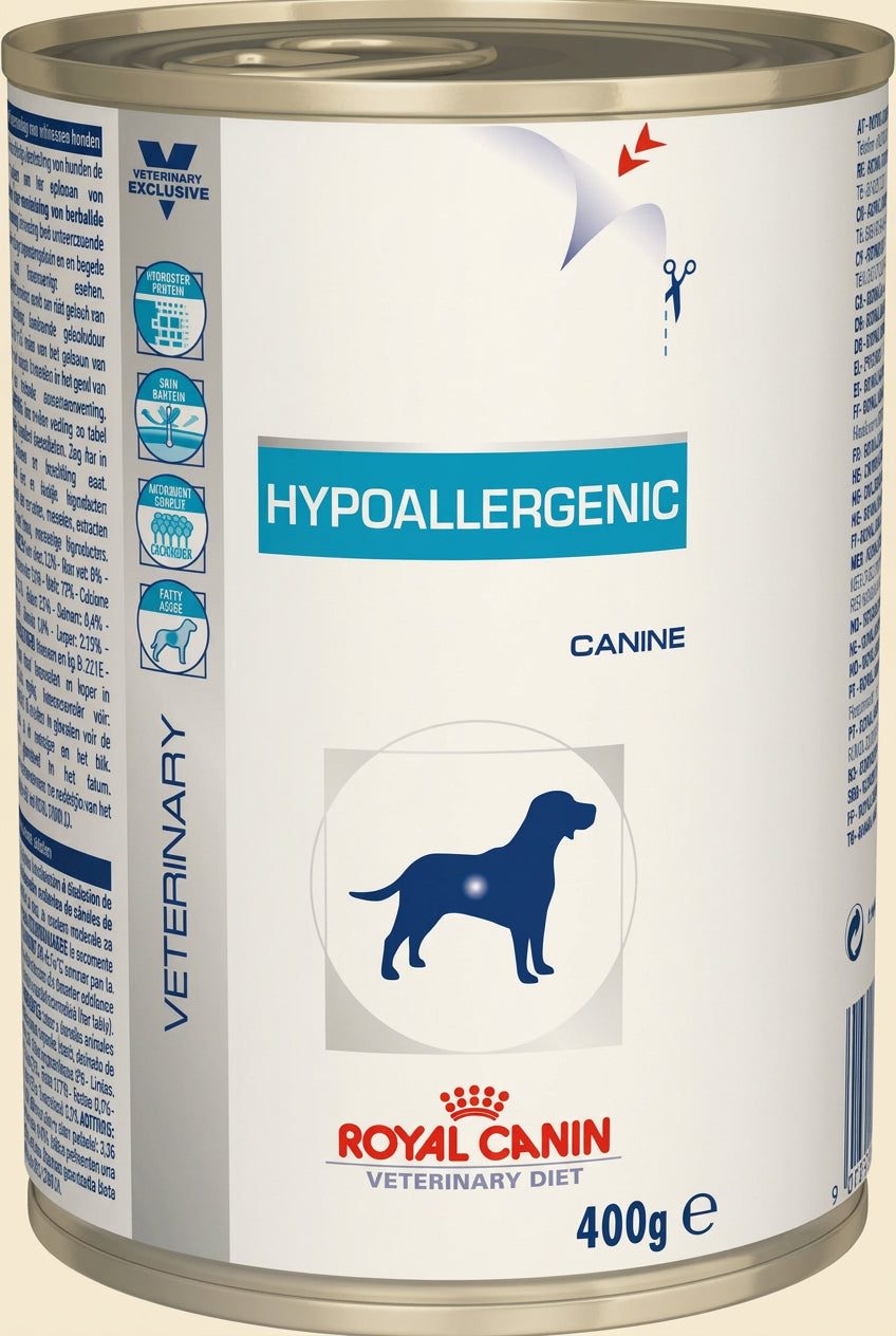 Royal Canin Veterinary Hypoallergenic wet dog food 400 g can