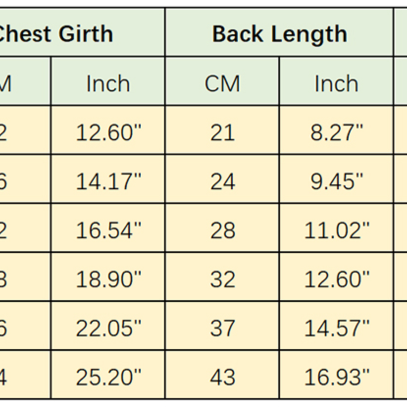 Denim French Bulldog Dangeries Size Chart, French Bulldog Pants Size Chart