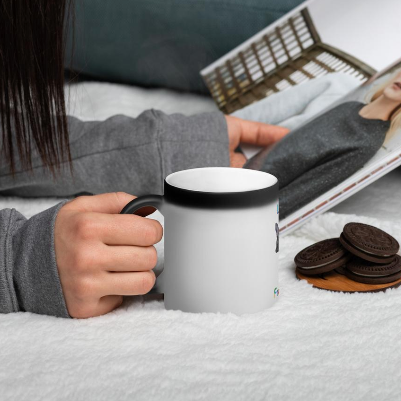 French bulldog print mug