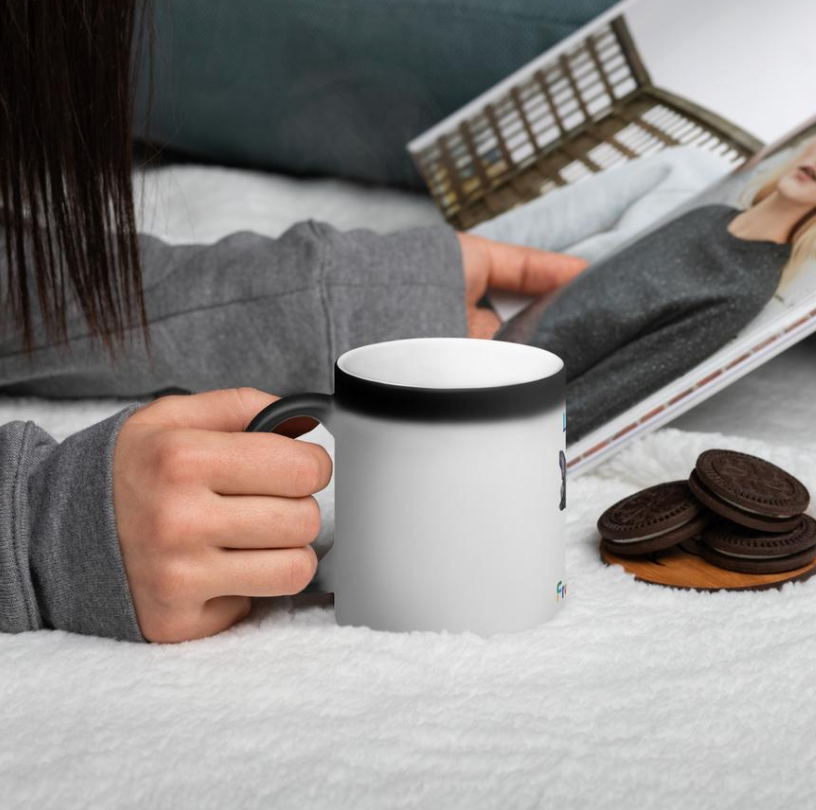 French bulldog print mug