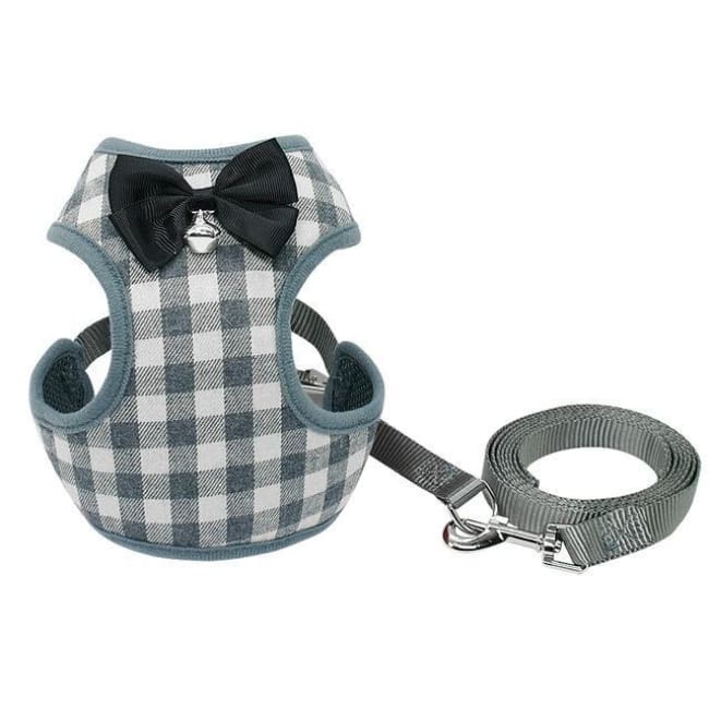 Handsome Steve Harness - Gray / L - Dog Harness , French Bulldog Harness