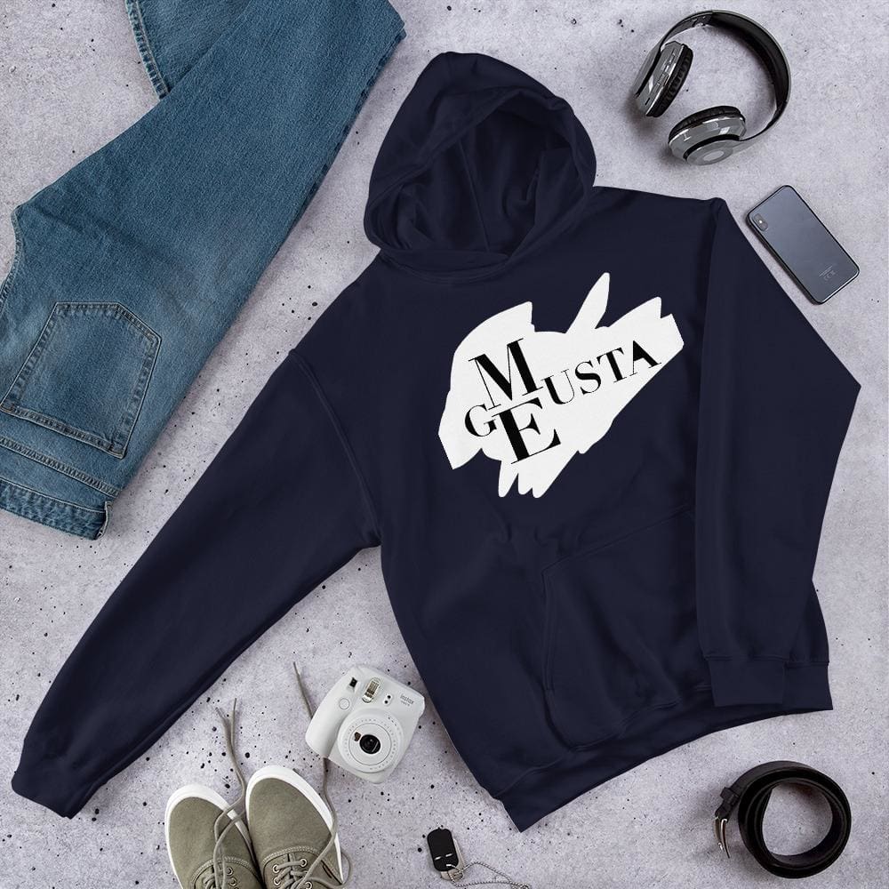 Megusta Black Hooded Sweatshirt - Navy / S