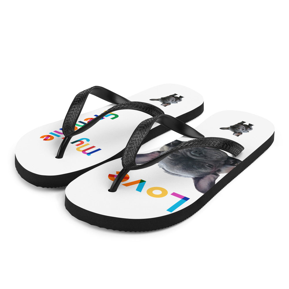 Frenchi print Flip Flop