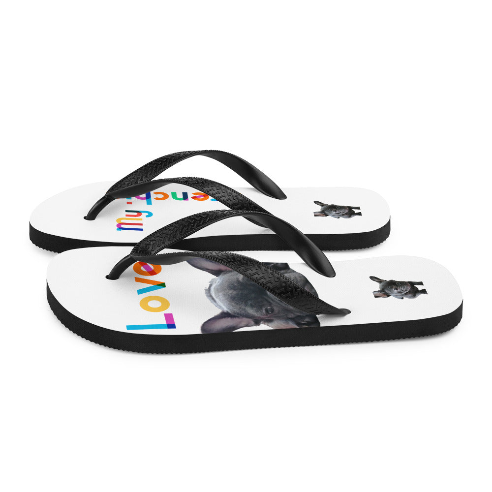 Frenchi Print Flipflop - side view 2