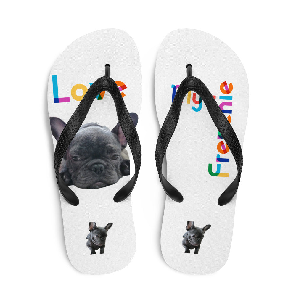 Frenchi Print Flipflop - top view