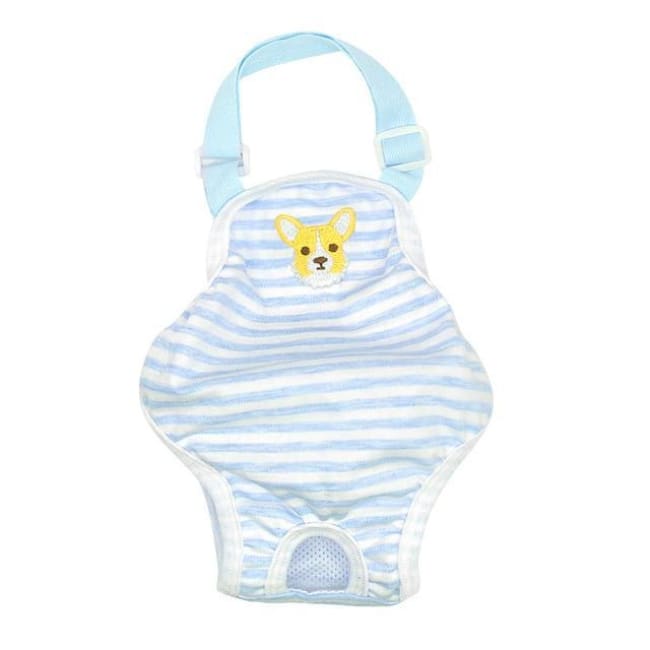 French Bulldog Sanitary Pants - Blue Colour