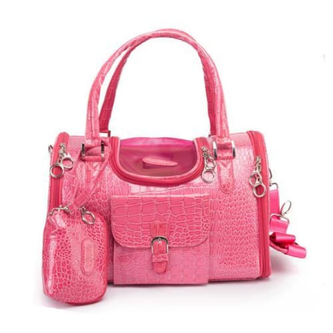 The Chelsea Pet Carrier Bag Only The Best For Your Little Ones - Rose Red / 34X22X20Cm - Dog Carrier Bag