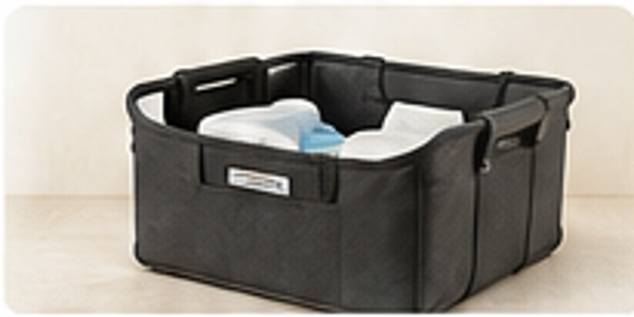 Organised storage caddy for dog medication and IVDD care supplies