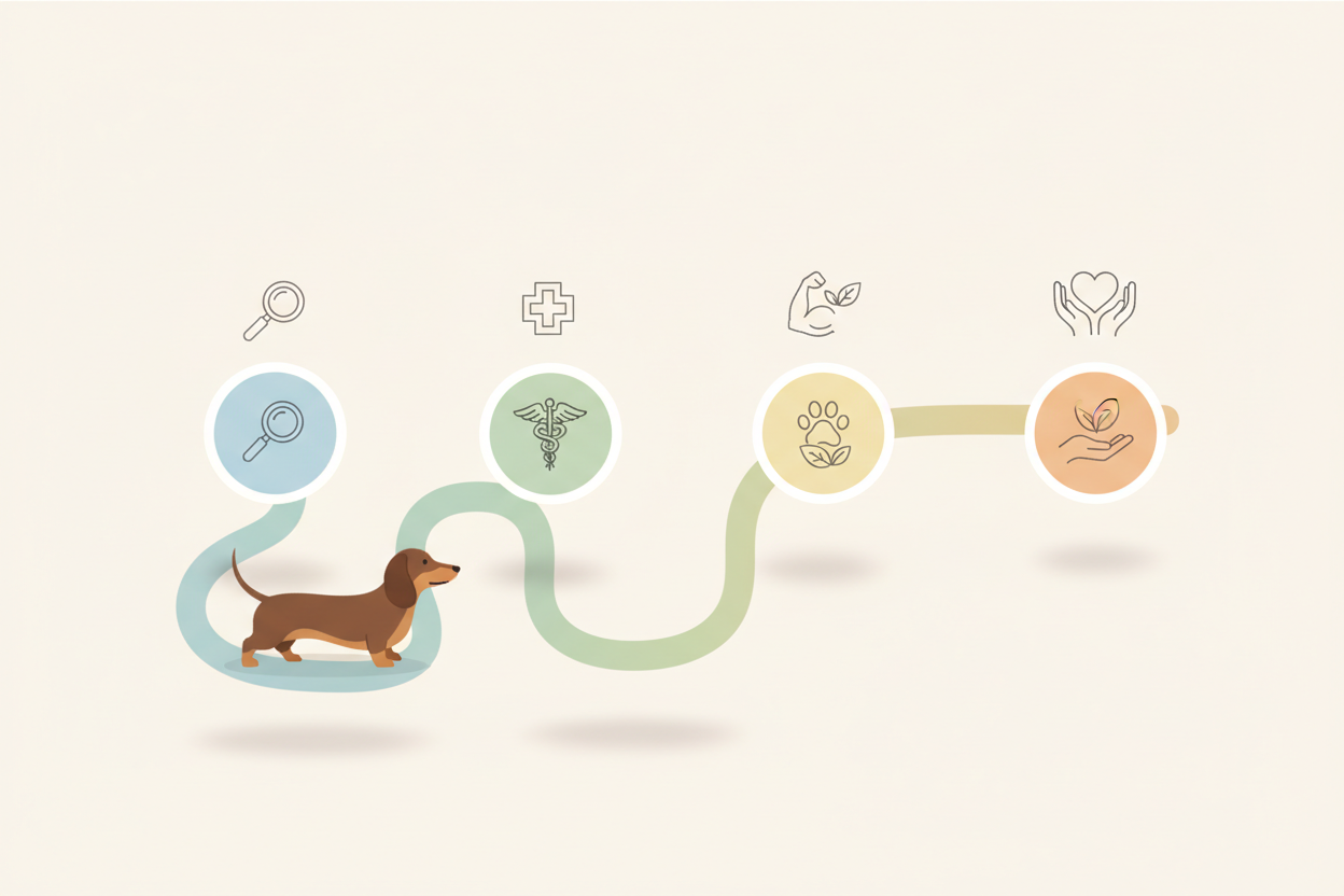 Step-by-step IVDD support roadmap for dog owners