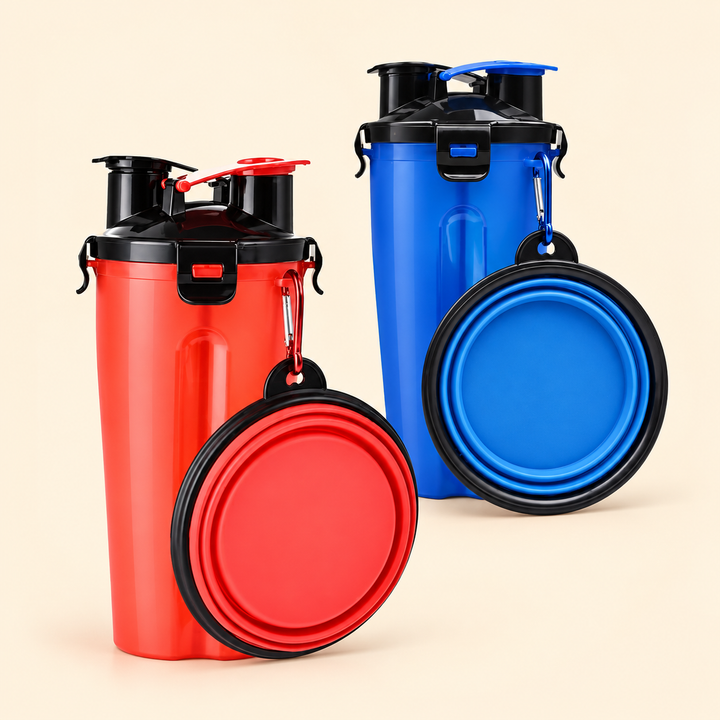 Geezy Foldable Bowl & Water Bottle Set