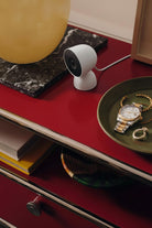 Google Nest Cam Indoor wired 3rd generation in a home setting