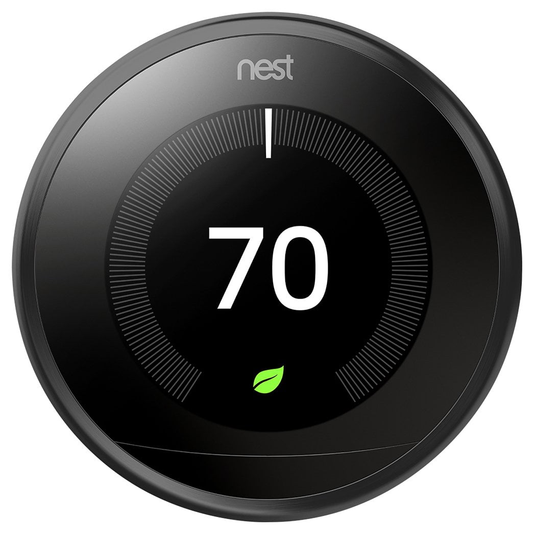 Google Nest Learning Thermostat 3rd generation black product view