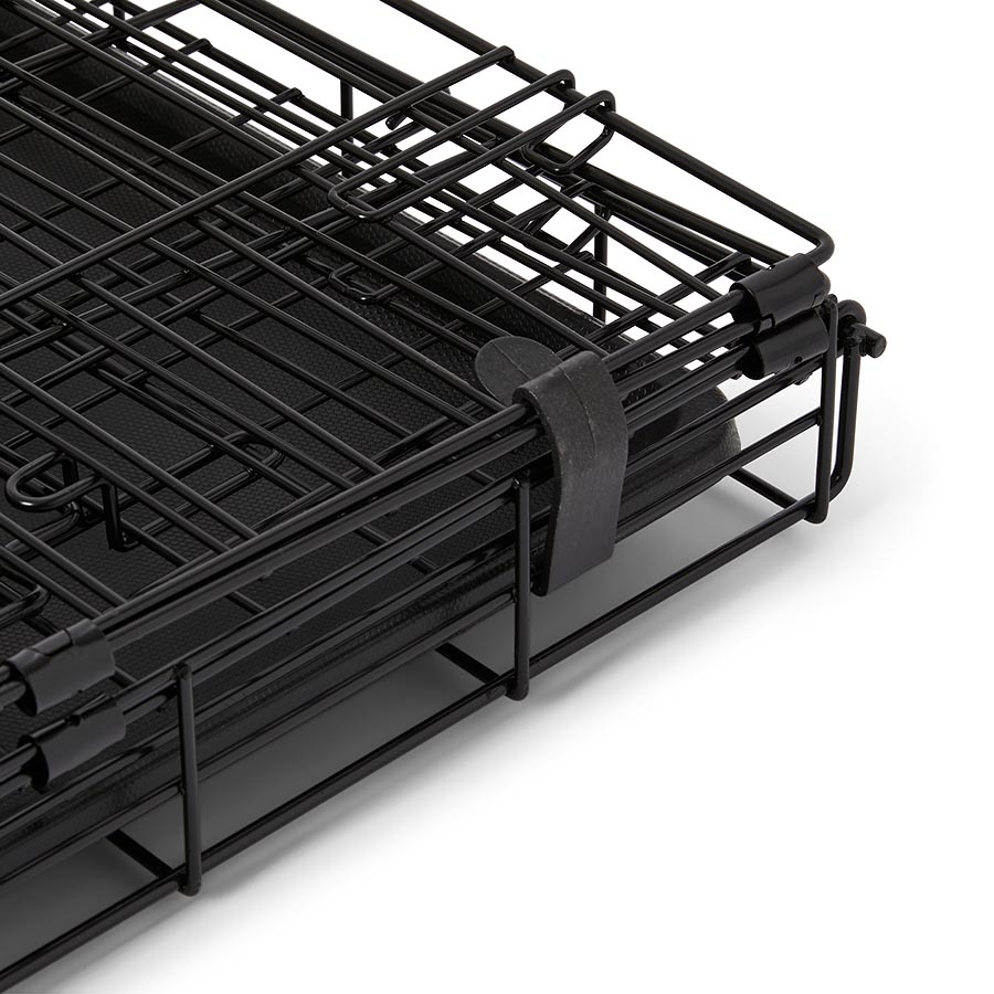 Pets at Home Double Door Folding Dog Crate side view