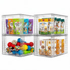Vtopmart clear stackable drawers showing storage capacity