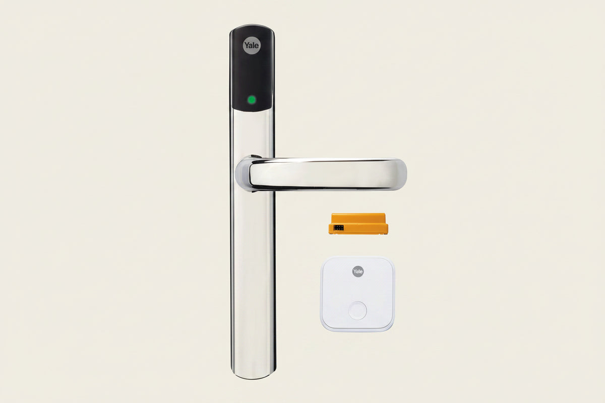 Yale Conexis L2 smart lock product view with module