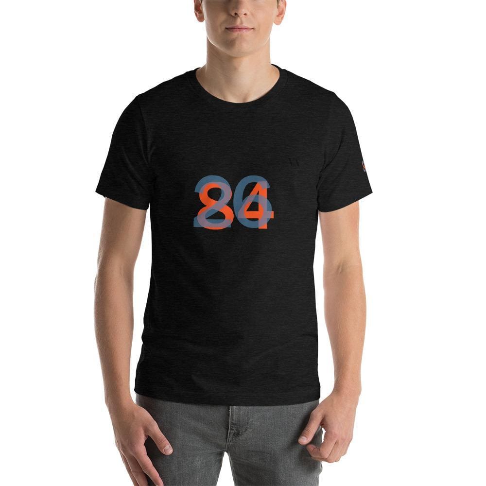 2684 Portobello Short-Sleeve Mens T-Shirt - Black Heather / S - Tshirt