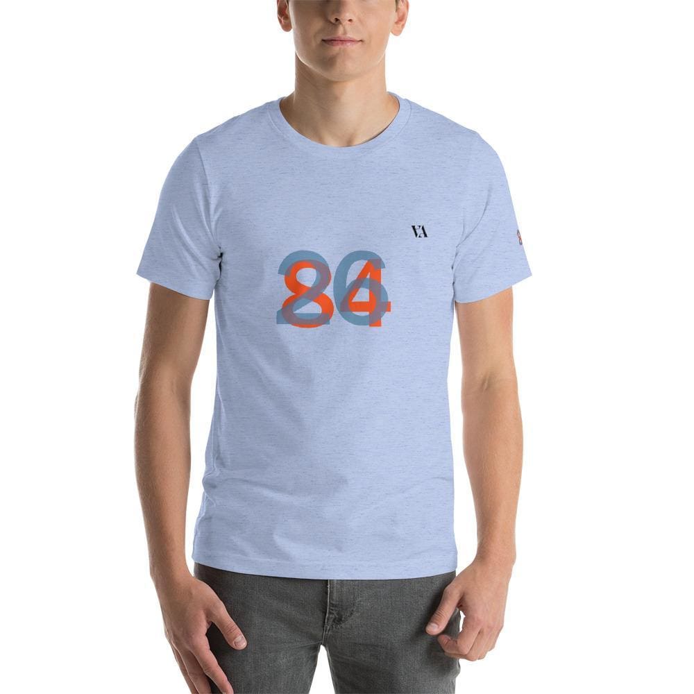 2684 Portobello Short-Sleeve Mens T-Shirt - Heather Blue / S - Tshirt