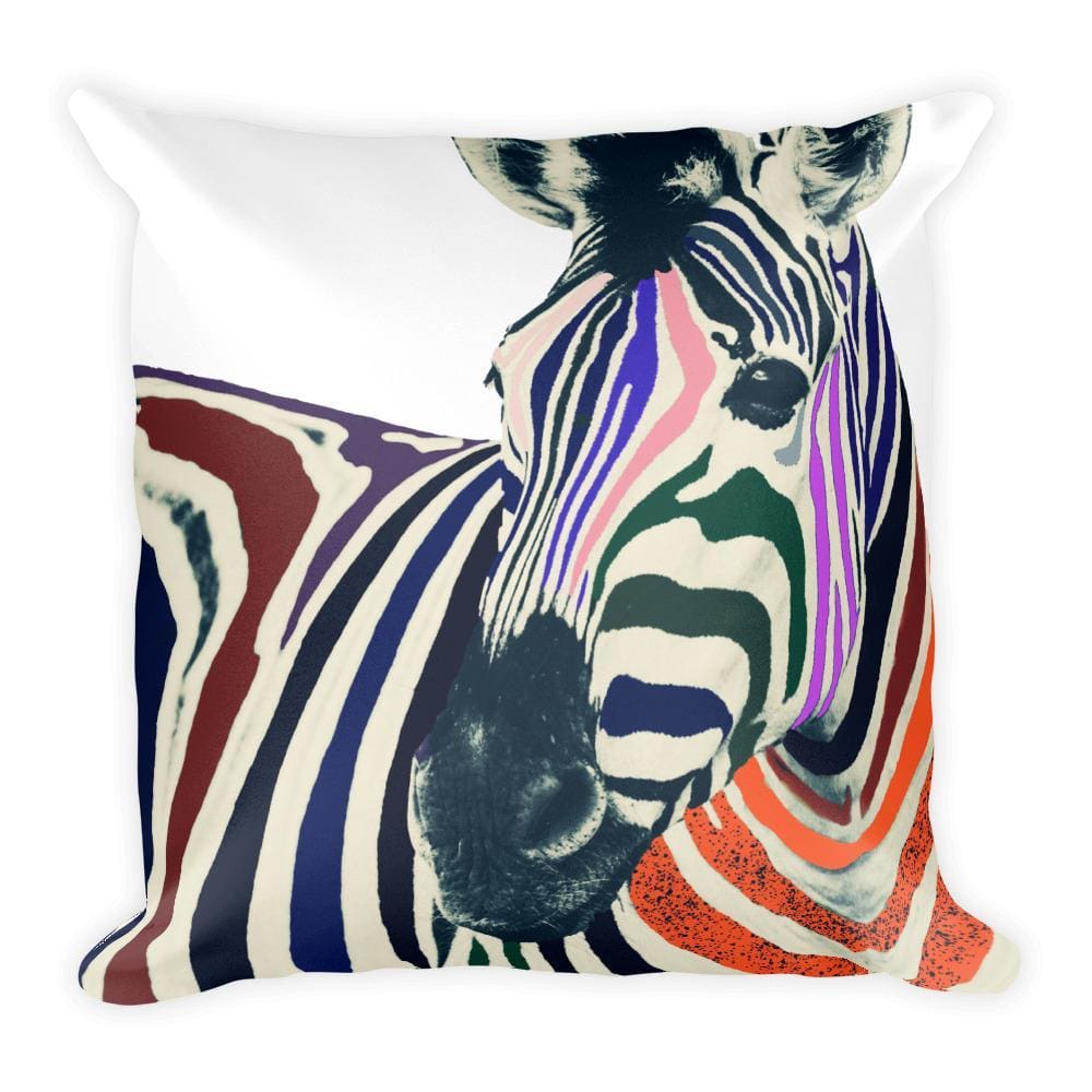 Born This Way Zebra Square Pillow - Cushion