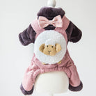 Dapper Joe Dog Dungaree Costume - Pink / Xs ( Chest 30Cm ) - Dog Clothes