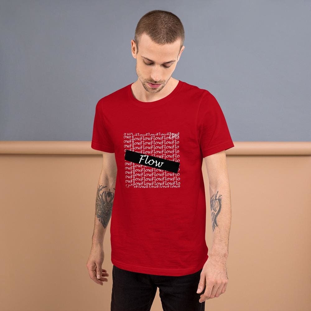 Flow Design Short-Sleeve Unisex T-Shirt - Red / S - Tshirt