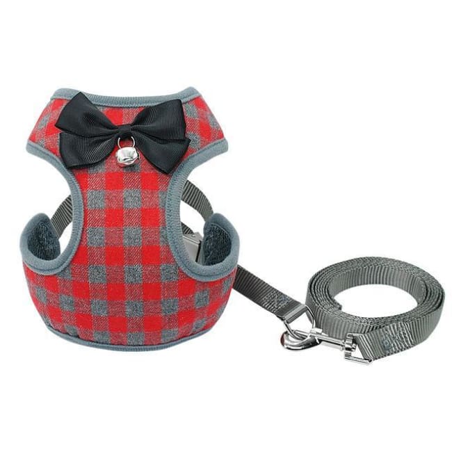 Handsome Steve Harness - Red / L - Dog Harness, French Bulldog Harness