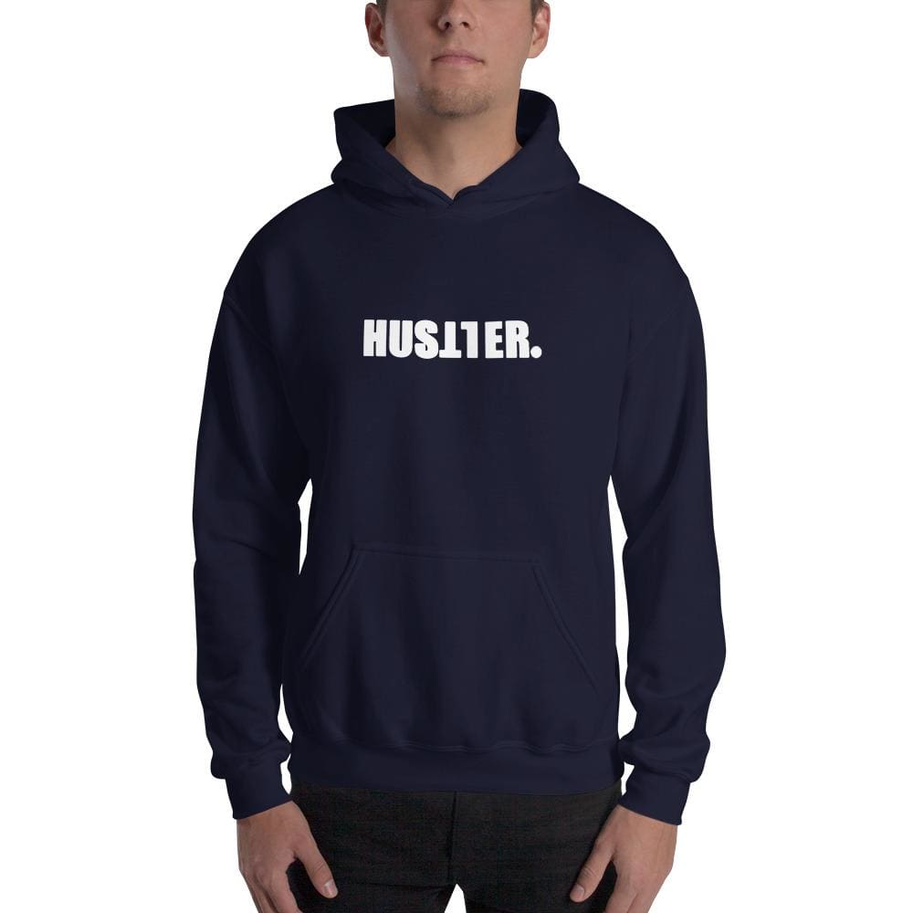Hustler Hooded Sweatshirt - Navy / S - Sweater