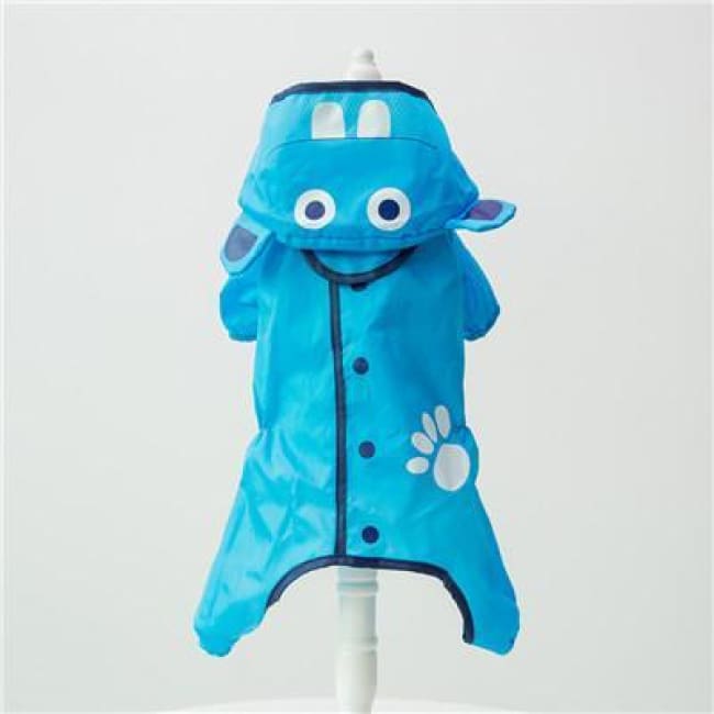 My Little Ninja Dog Raincoat - Blue Hippo / S (Chest 42Cm) - Dog Clothes