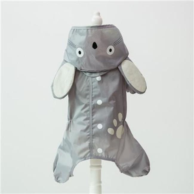 My Little Ninja Dog Raincoat - Gray Cat / S (Chest 42Cm) - Dog Clothes