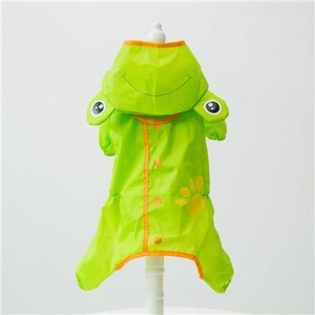 My Little Ninja Dog Raincoat - Green Frog / S (Chest 42Cm) - Dog Clothes