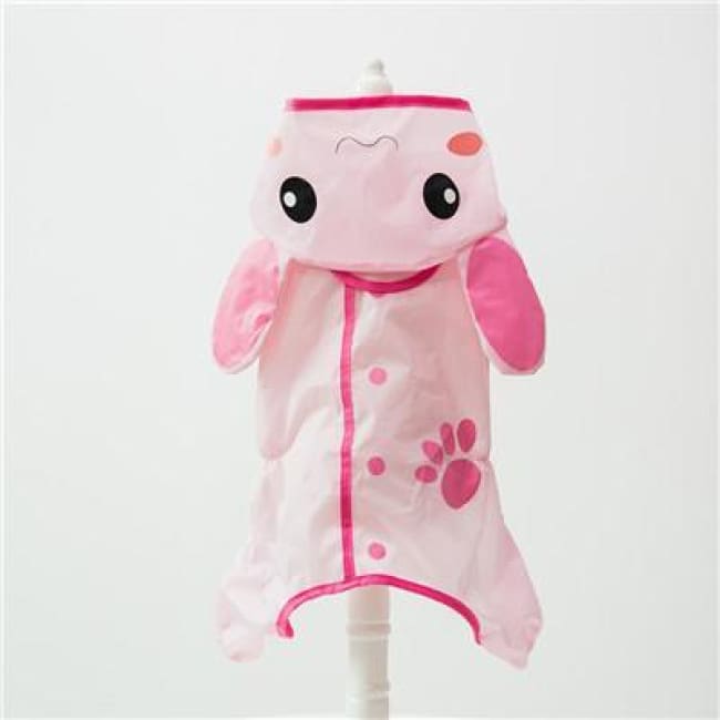My Little Ninja Dog Raincoat - Pink Rabbit / S (Chest 42Cm) - Dog Clothes