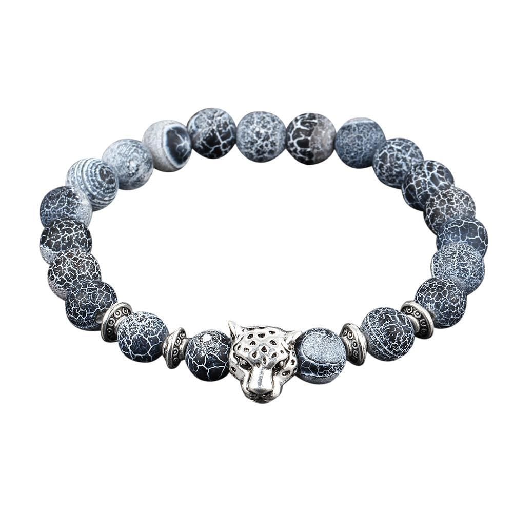 Obsidian & Lava Stone Bead Bracelets - Multicolor / One-Size / A - Bracelet
