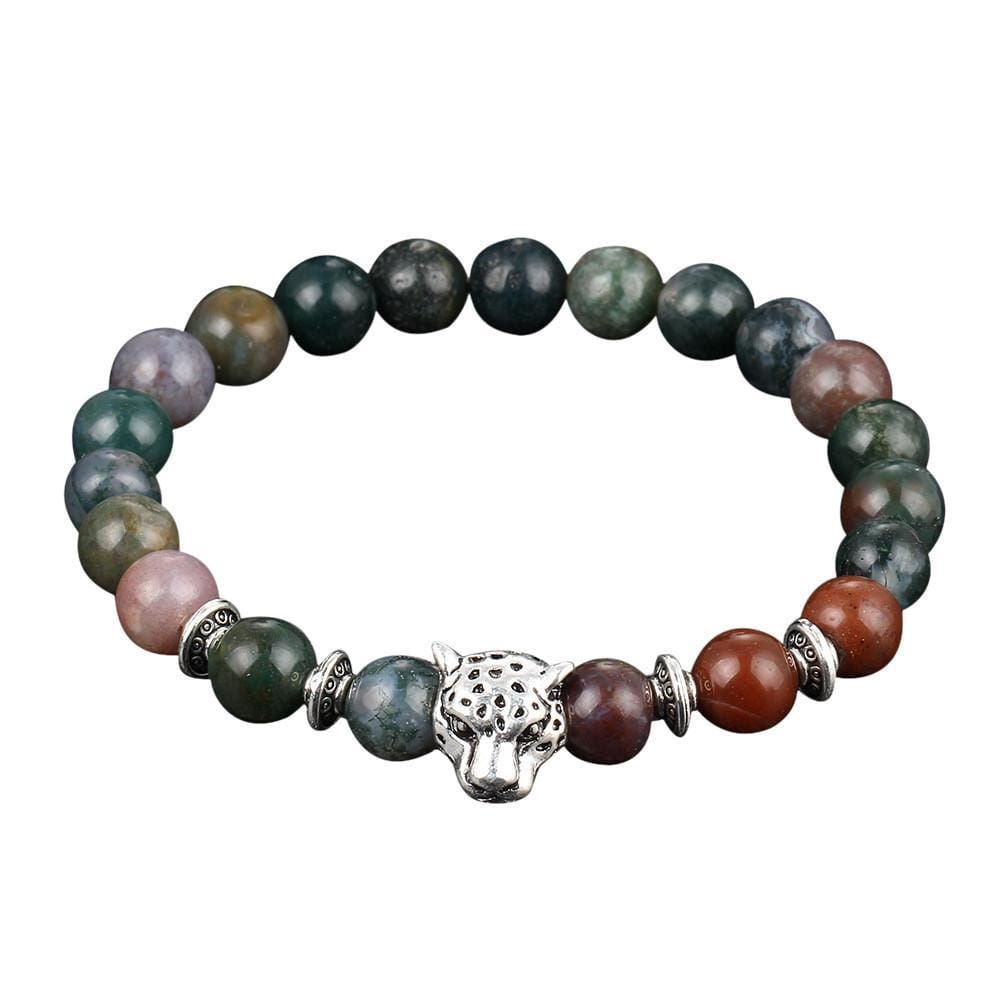 Obsidian & Lava Stone Bead Bracelets - Multicolor / One-Size / E - Bracelet