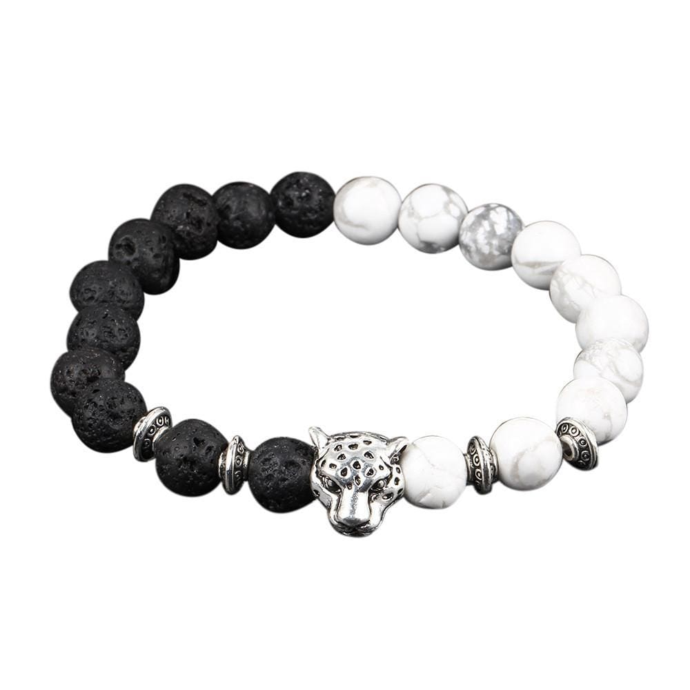 Obsidian & Lava Stone Bead Bracelets - Multicolor / One-Size / F - Bracelet