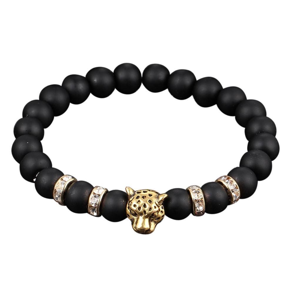 Obsidian & Lava Stone Bead Bracelets - Multicolor / One-Size / H - Bracelet