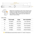 Personalized Custom Leather Dog Collar - Dog Collars Sizing Guide, French bulldog leather collar sizing guide