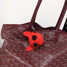 French bulldog shape Iphone airpod case - red colour, bag accessory example