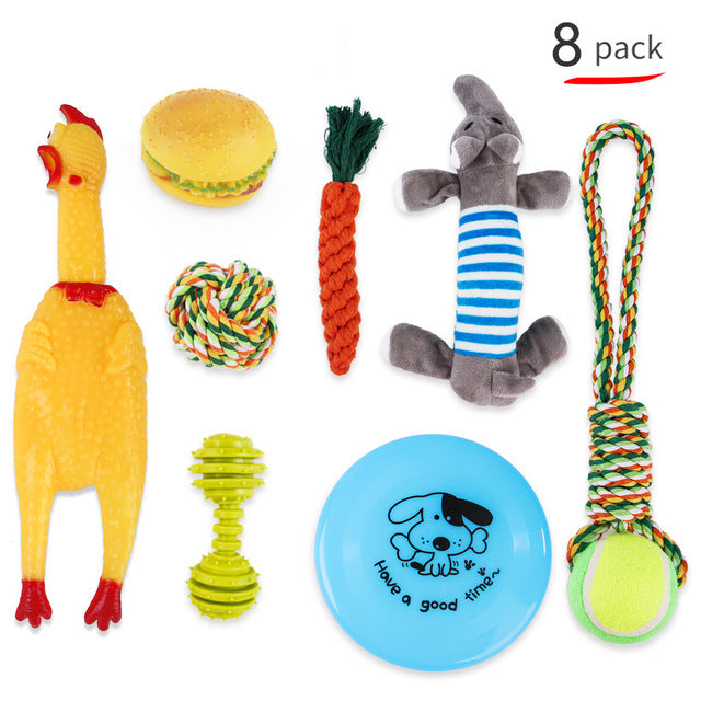 Puppy Starter Pack Selection Of Toys Gift Hamper - pack of 8