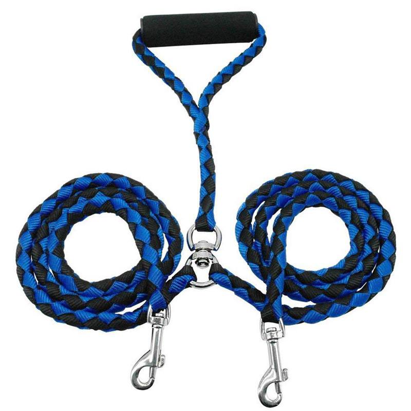 Dual Dog Leash - Blue Colour