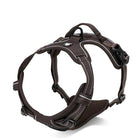 Brown reflective French Bulldog walking harness