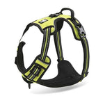 Neon yellow reflective French Bulldog walking harness