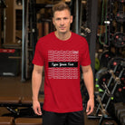 Short-Sleeve Mens T-Shirt Flow Background - Red / S - Clothing T-Shirts