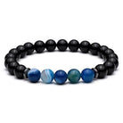 The Fitzrovia Mens Stone Bracelet - Black And Blue - Bracelet