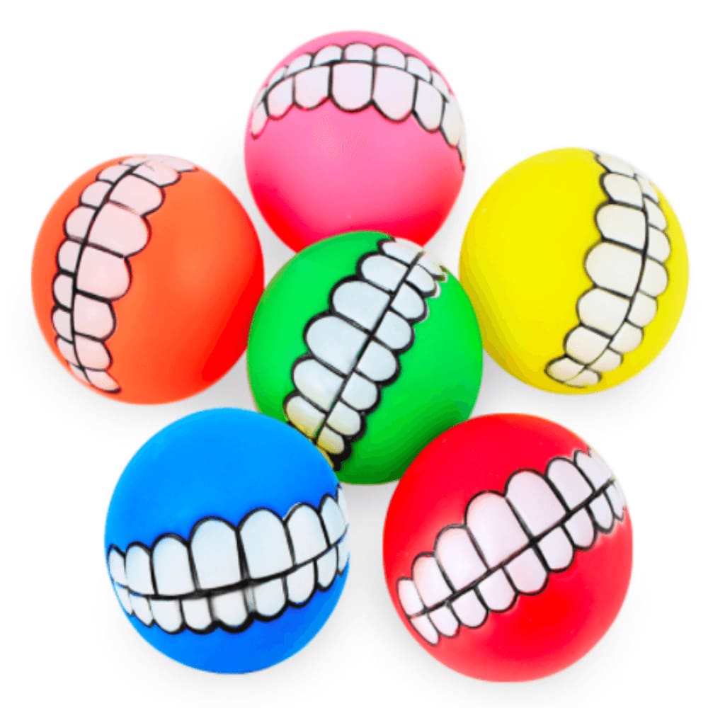 The Smiley Dog Balls - Dog Toys, Squeaky ball for dogs, French bulldog toys